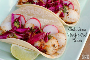 Chili Lime Pacific Cod Tacos