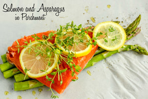 Salmon and Asparagus in Parchment